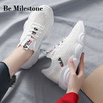 Fashion Trend Sports Shoes Spring and Summer Women's Air-permeable Leisure Shoes Flying Wear-resistant Running Shoes sneaker