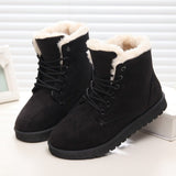 Women Boots Warm Fur Ankle Boots For Women Winter Boots Women Shoes Fashion Snow Boots Female Winter Shoes Women Flats Booties