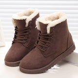 Women Boots Warm Fur Ankle Boots For Women Winter Boots Women Shoes Fashion Snow Boots Female Winter Shoes Women Flats Booties