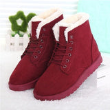 Women Boots Warm Fur Ankle Boots For Women Winter Boots Women Shoes Fashion Snow Boots Female Winter Shoes Women Flats Booties