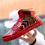 High Quality Couple High Top Sports Sneakers Women New Light Classic Shining Red Shoes Mocassin Homme Zapatos De Hombre