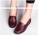 2019 New Women Ballet Flats Shoes Slip On Loafers Soft Leather Women's Moccasins Shallow Boat Shoes Ballerina Zapatos Mujer