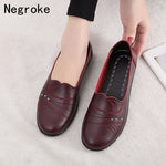 2019 New Women Ballet Flats Shoes Slip On Loafers Soft Leather Women's Moccasins Shallow Boat Shoes Ballerina Zapatos Mujer