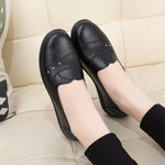 2019 New Women Ballet Flats Shoes Slip On Loafers Soft Leather Women's Moccasins Shallow Boat Shoes Ballerina Zapatos Mujer