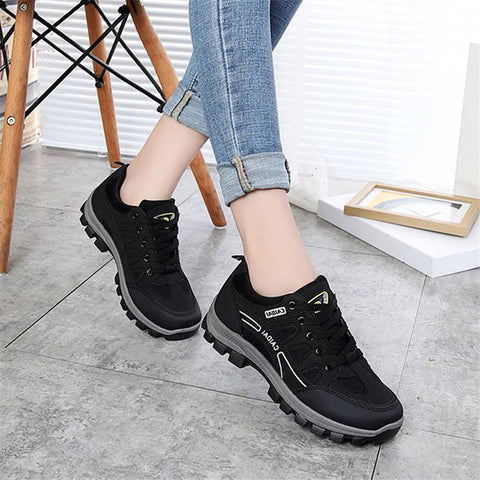 Women& Men Hiking Shoes Outdoor Sneakers Women Travel Shoes Non-slip Breathable Waterproof Sports Shoes Work Shoes Male Trekking