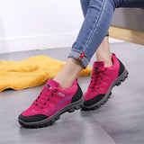 Women& Men Hiking Shoes Outdoor Sneakers Women Travel Shoes Non-slip Breathable Waterproof Sports Shoes Work Shoes Male Trekking